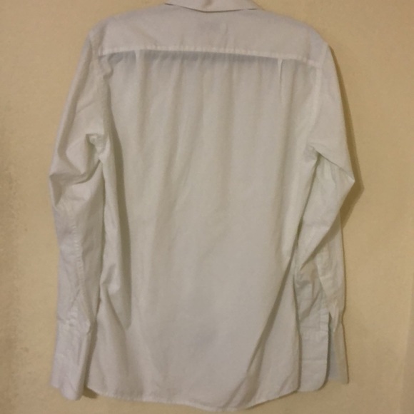 YvesSaintLaurent white shirt long sleeves sz38-15 - Picture 4 of 8